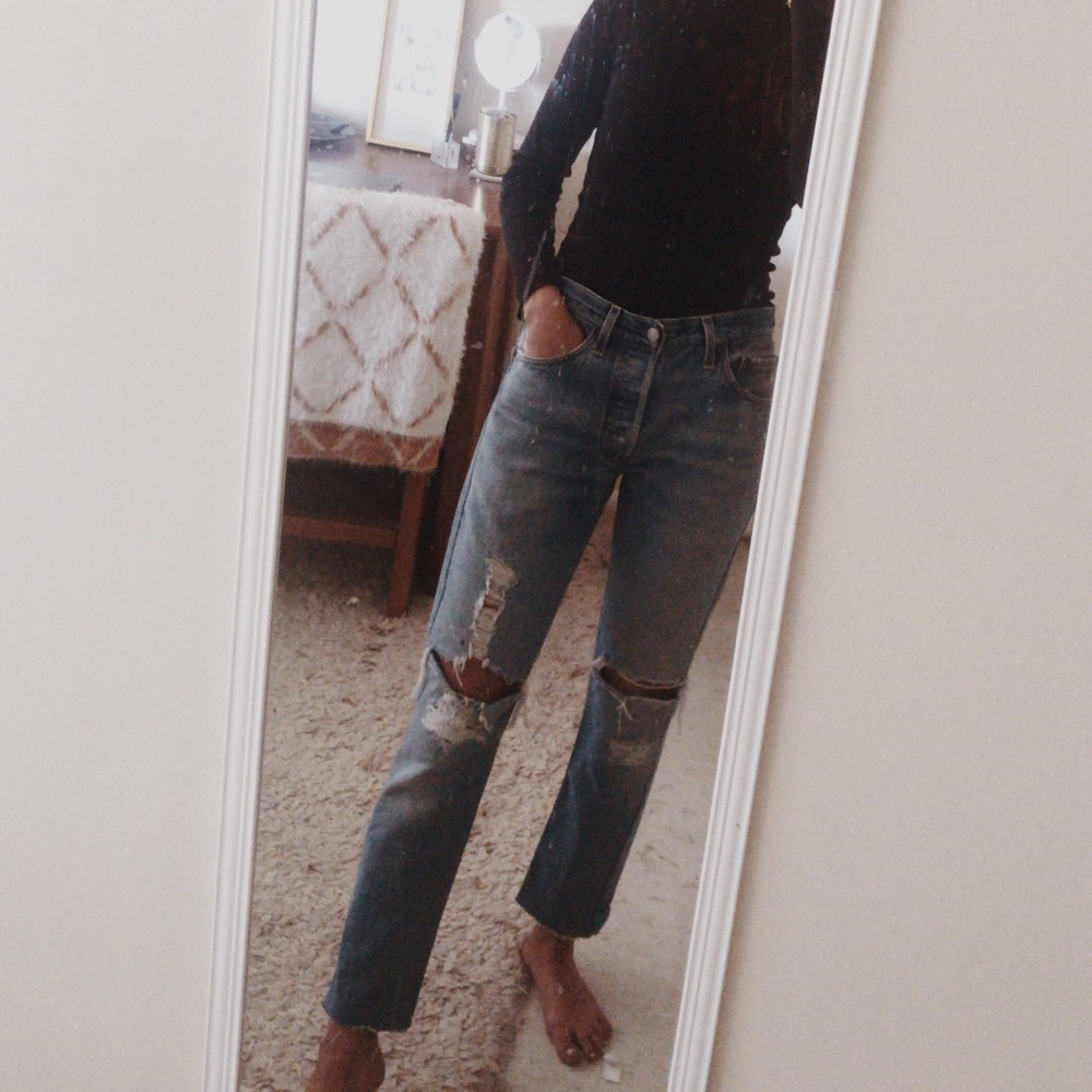 Distressed RE/DONE Jeans